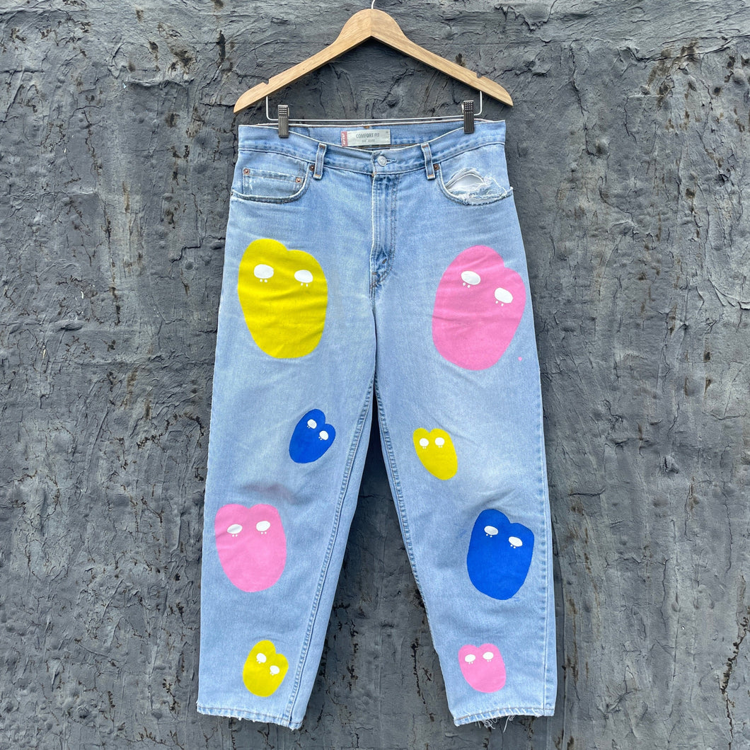 Vintage Hand-Painted Levi's 560 34 x 30