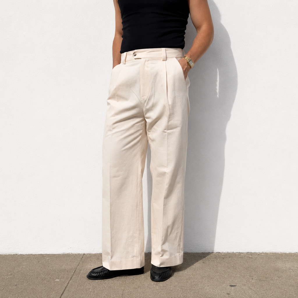The Uni High-Waisted Pleated Trouser