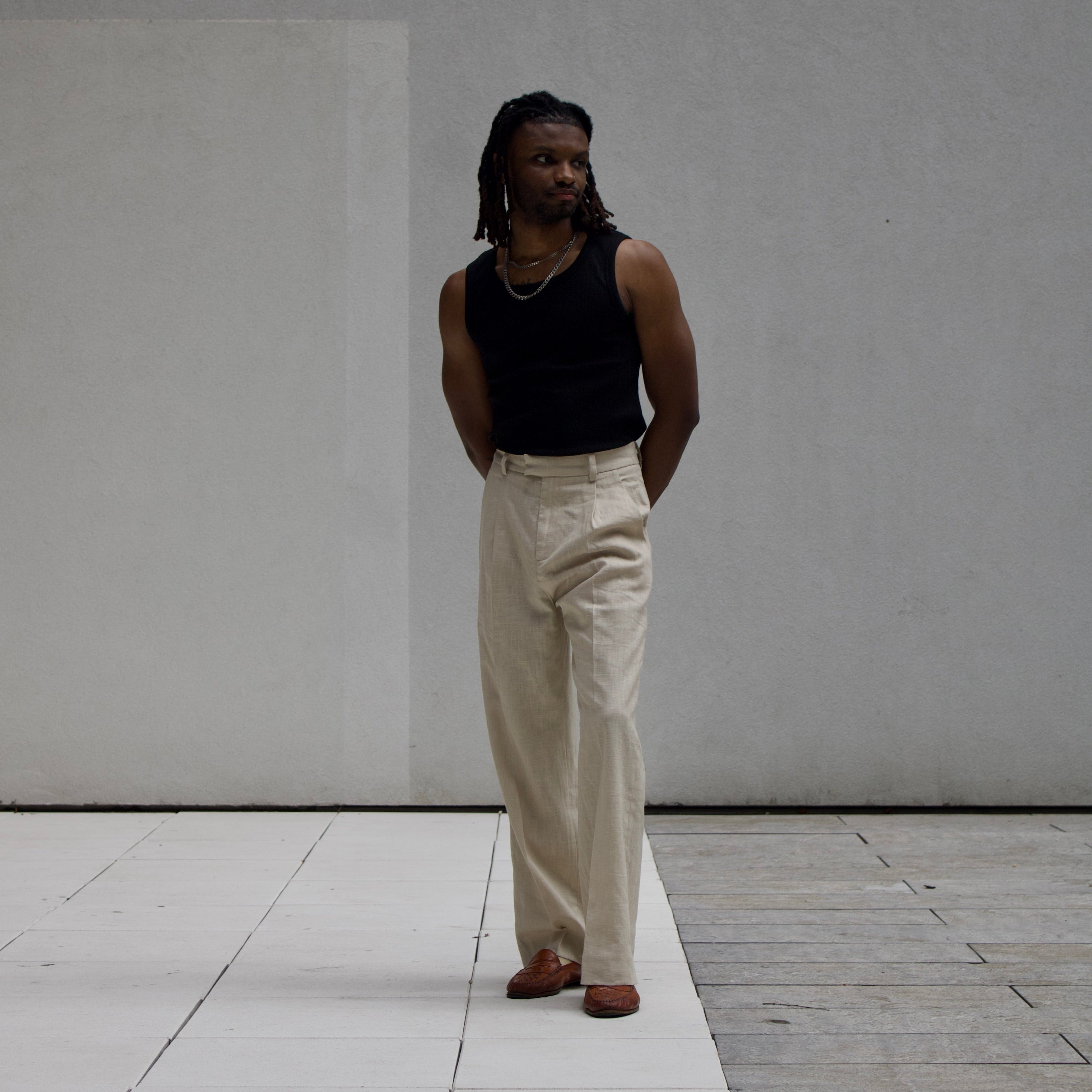 The Luca Linen Trouser