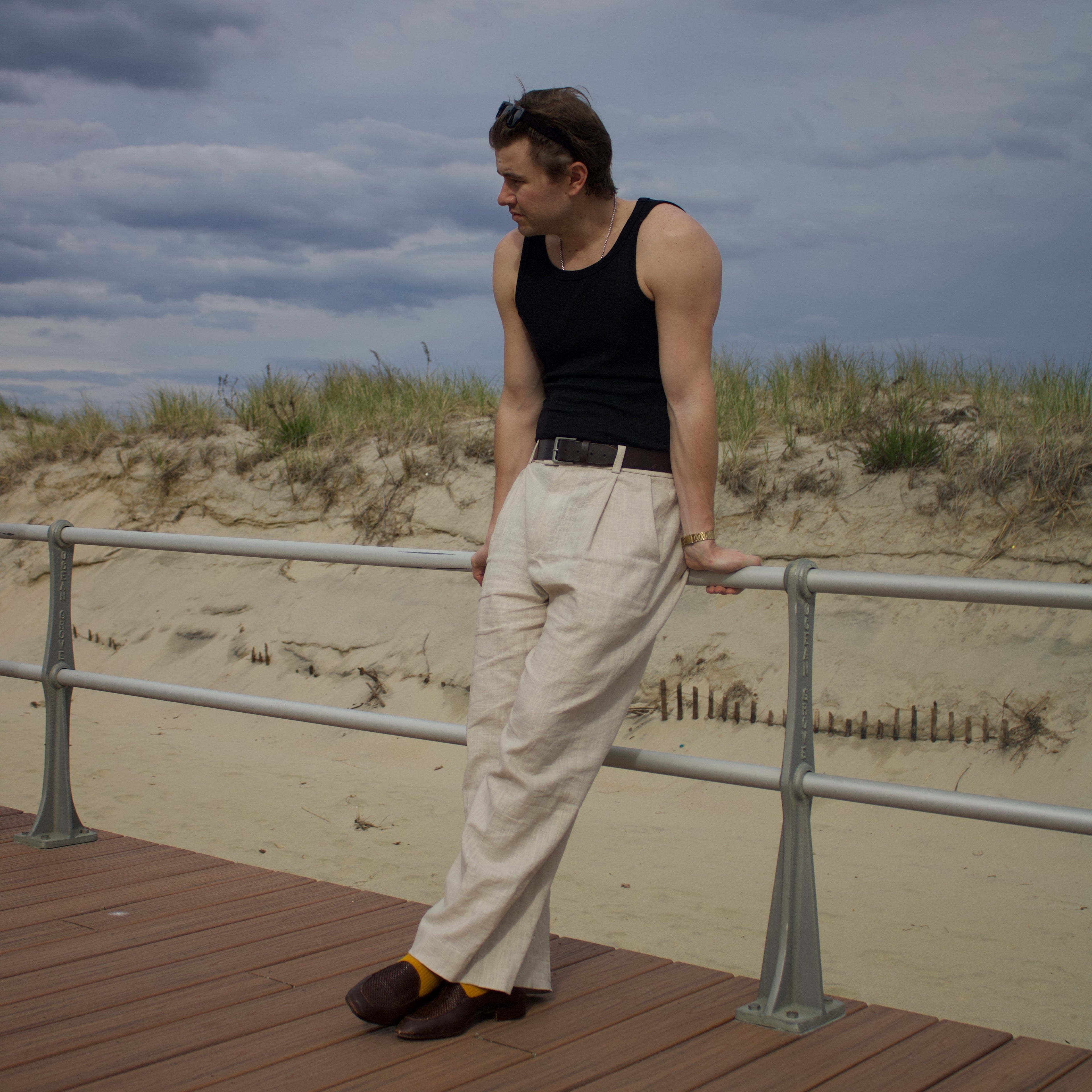 The Luca Linen Trouser