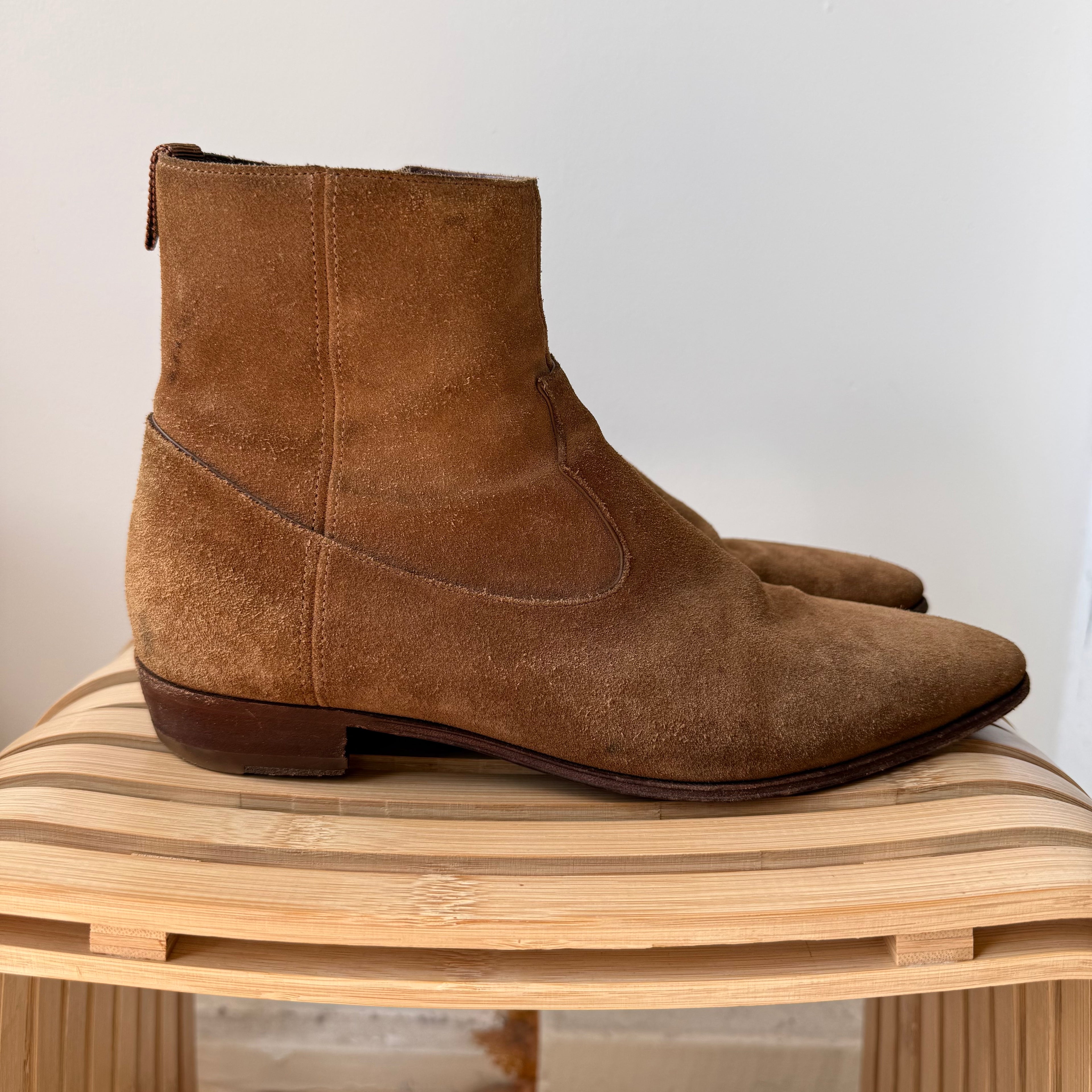 Celine Suede Ankle Boots Size 40