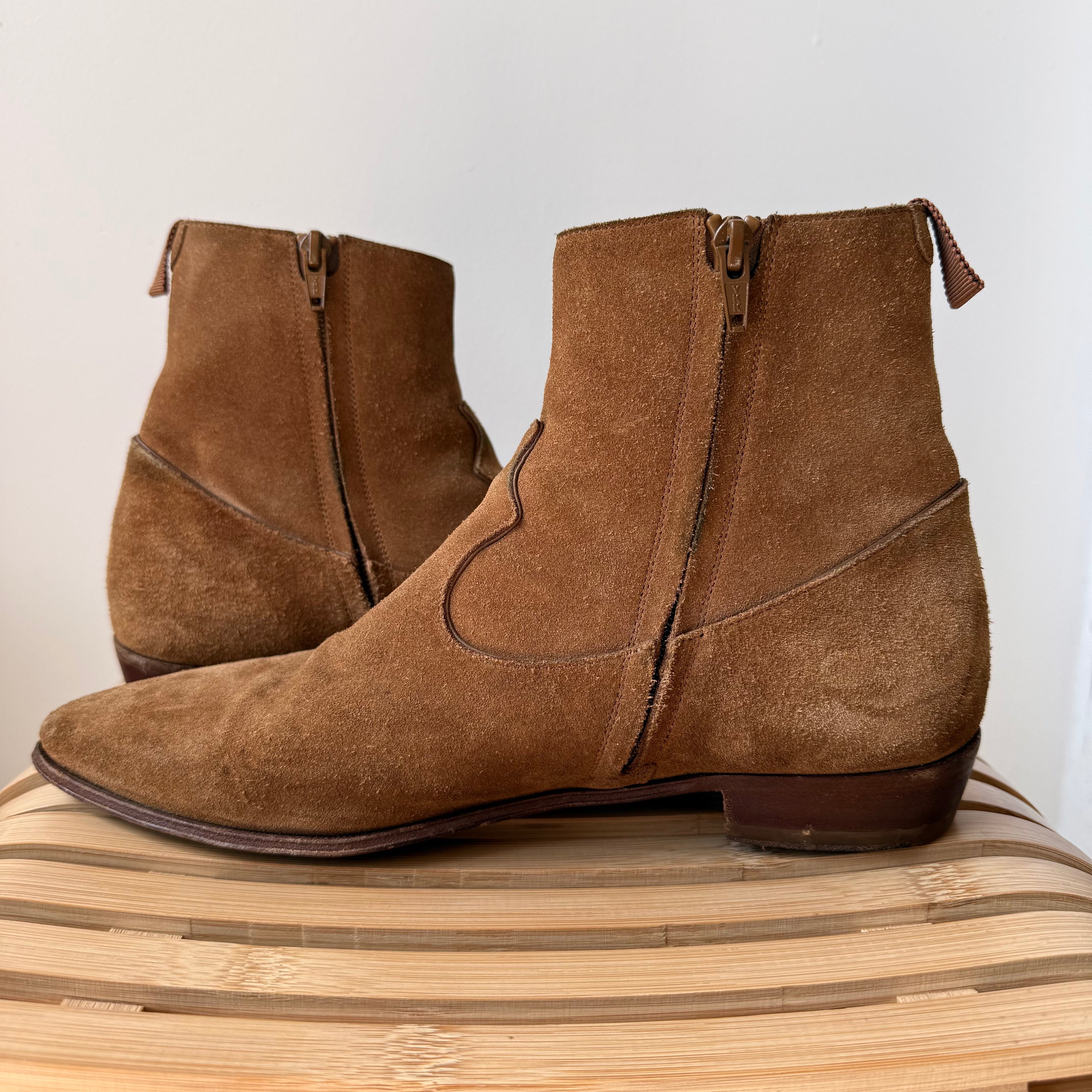 Celine Suede Ankle Boots Size 40