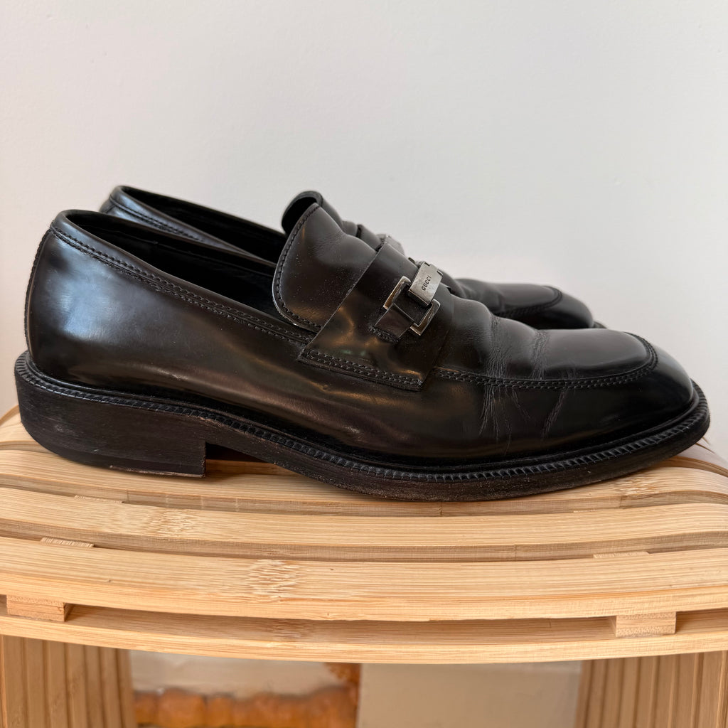 Gucci Square Toe Patent Leather Loafer Size 8
