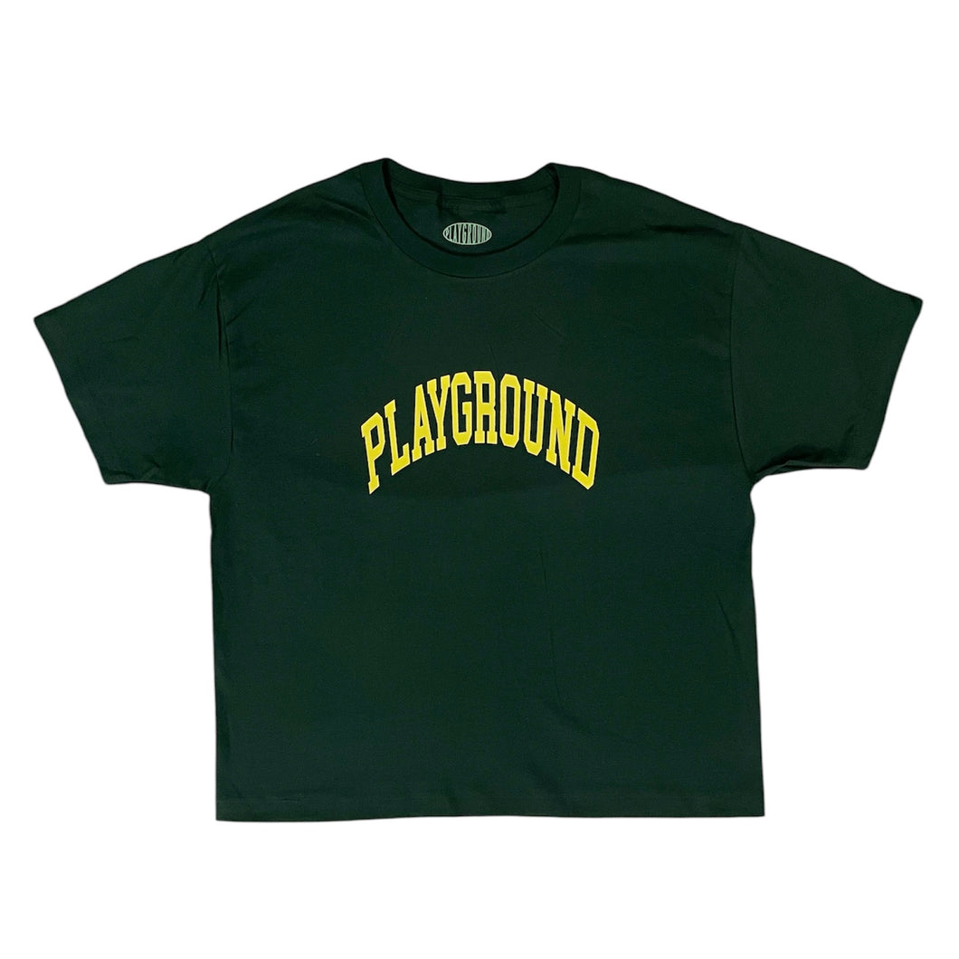 Playground Collegiate Cropped T-Shirt - University Green