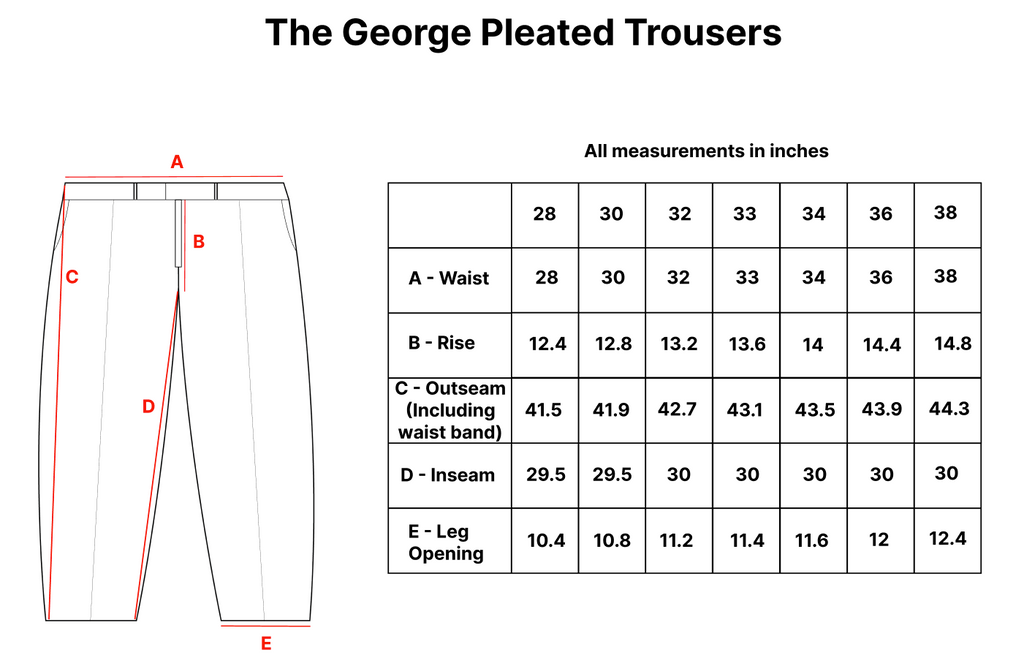 The George Wide-Fit Pleated Trouser