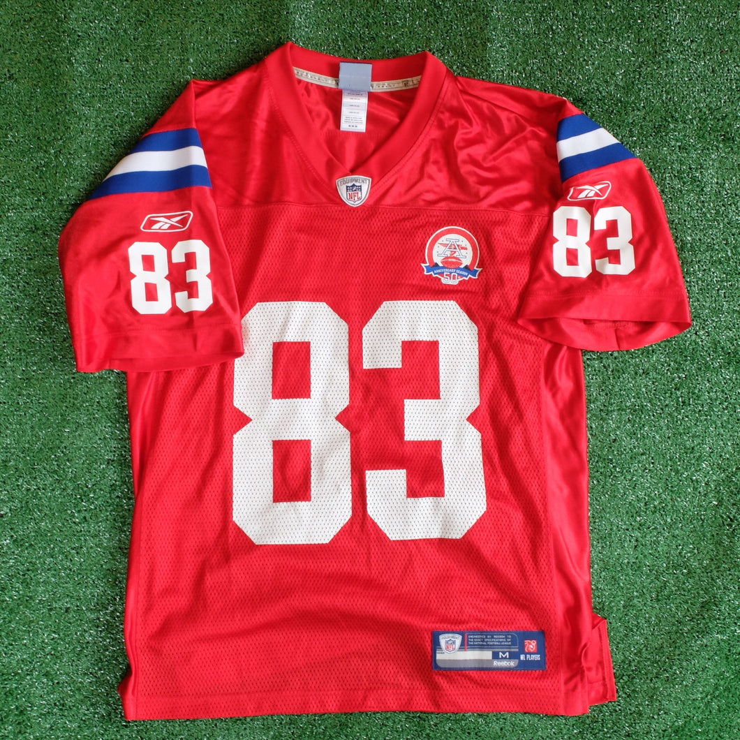 Reebok On-Field New England Patriots Wes Welker AFL Anniversary Jersey Size M