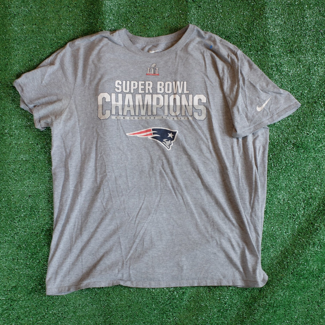 Nike Super Bowl LI New England Patriots Championship T-Shirt Size XXL