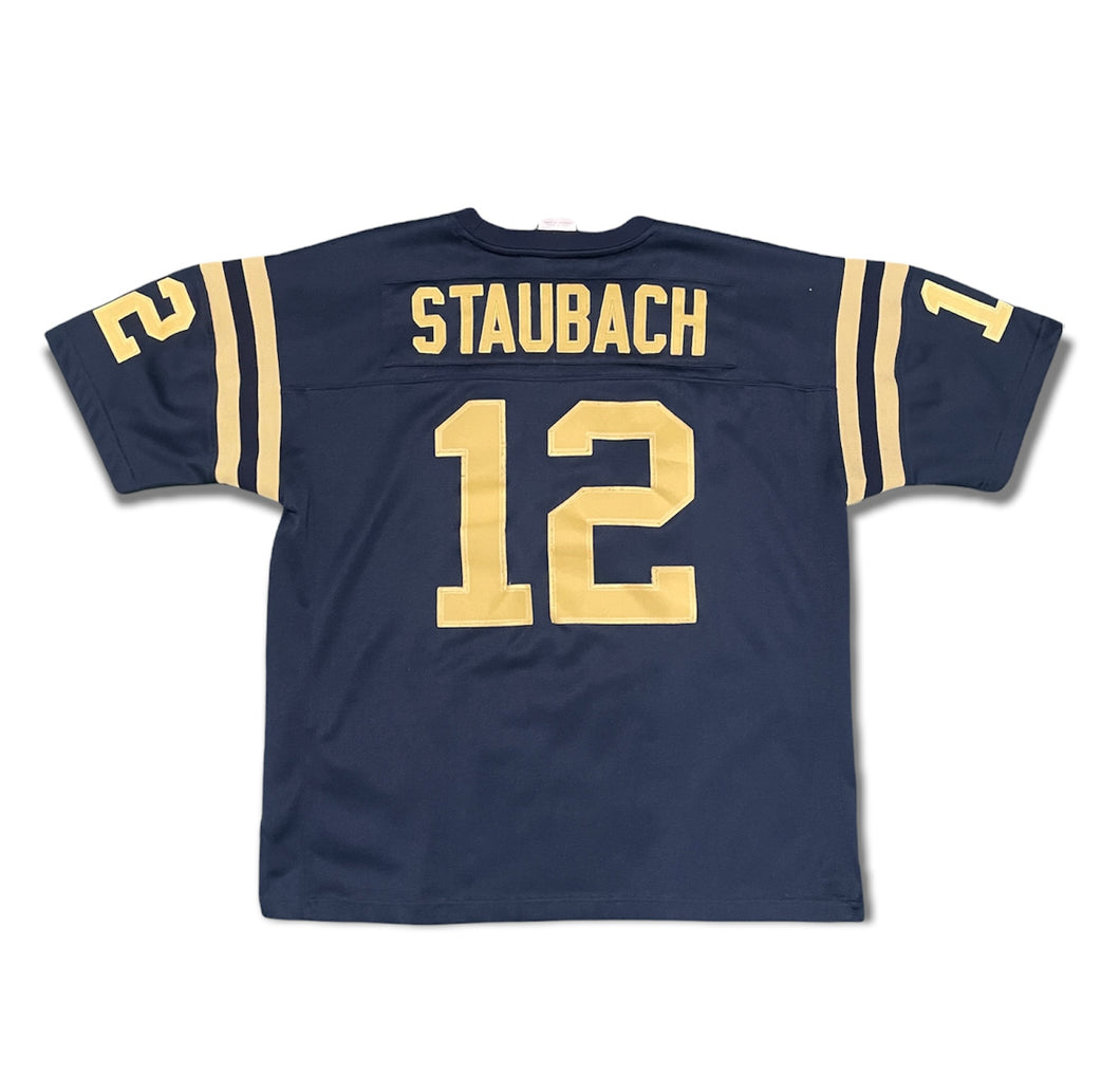 Vintage Adidas United States Naval Academy Roger Staubach Football Jersey Size 48