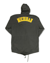 Load image into Gallery viewer, Vintage University of Michigan Football Trench Parka Size M
