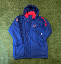 Load image into Gallery viewer, Vintage Buffalo Bills Starter Pro Line Sideline Jacket Size L
