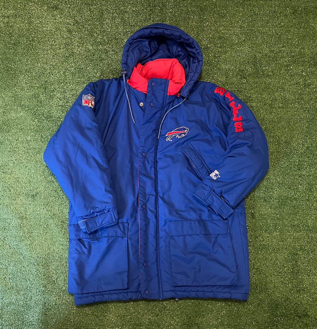 Vintage Buffalo Bills Starter Pro Line Sideline Jacket Size L