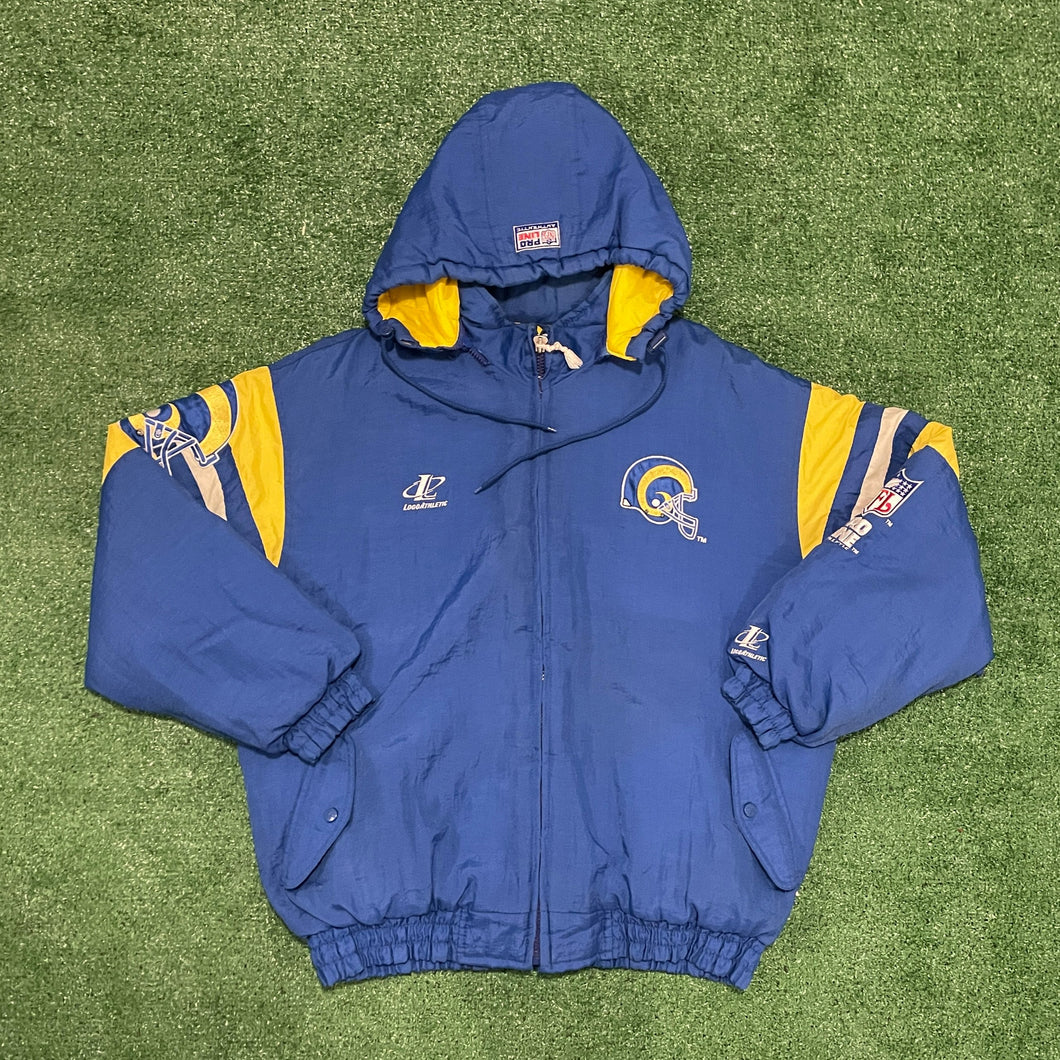 Vintage Logo Athletic NFL Pro Line St. Louis Rams Sideline Jacket Size XL