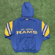 Load image into Gallery viewer, Vintage Logo Athletic NFL Pro Line St. Louis Rams Sideline Jacket Size XL
