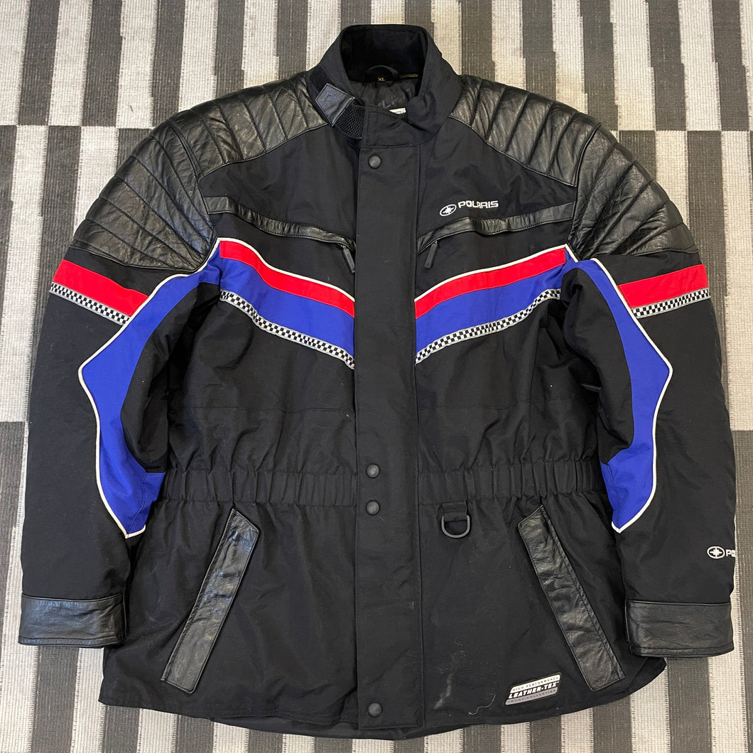 Vintage Polaris Leather / Down Racing Jacket