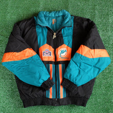 Load image into Gallery viewer, Vintage Miami Dolphins Pro Line Reversible Sideline Jacket Size XL
